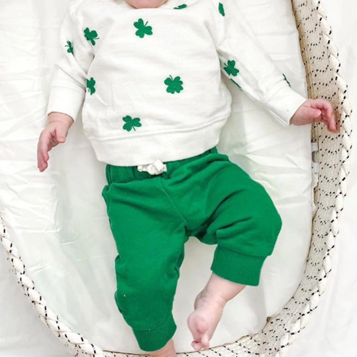 Four-Leaf Clover St. Patrick’s Baby Clothes