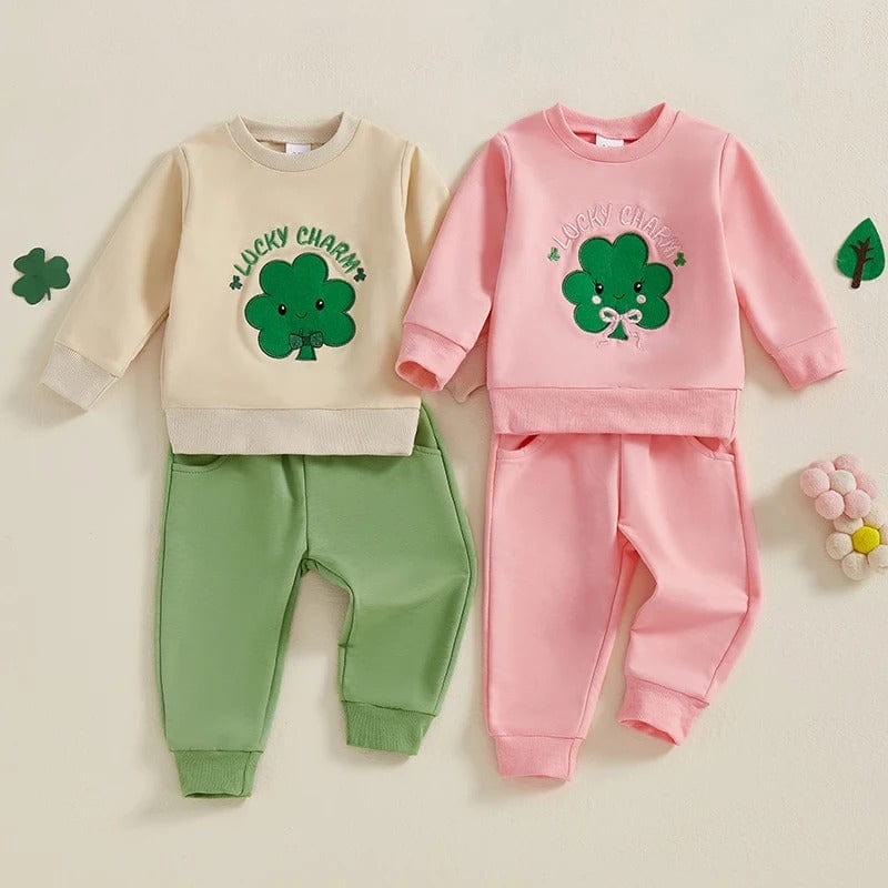 Little Lucky Baby Sweatshirt Set St. Patrick’s Day Outfit