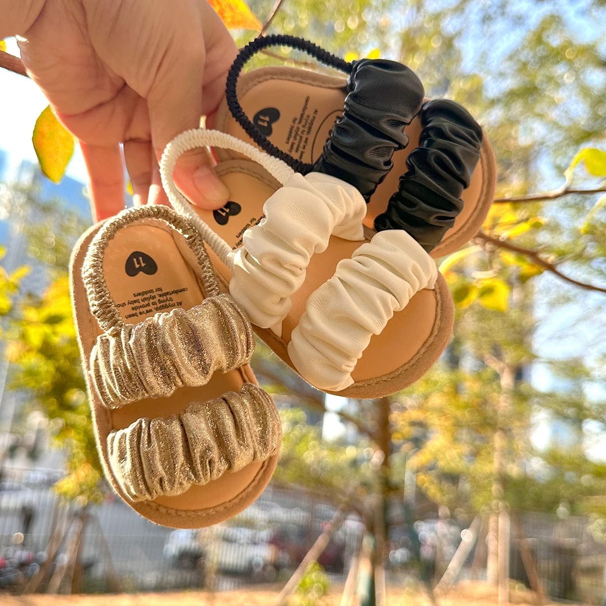 Ruffle Strap Baby Sandals – Soft & Stylish