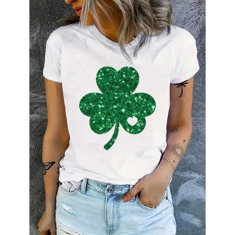 Glitter Clover Women's Graphic Tee