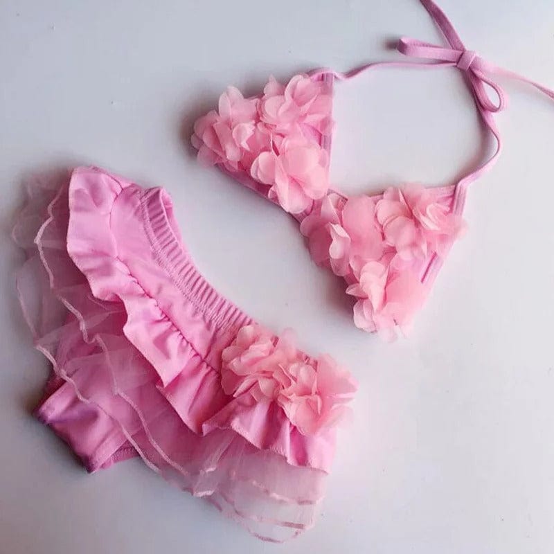 Baby Flower Swimsuit 2-Piece Set
