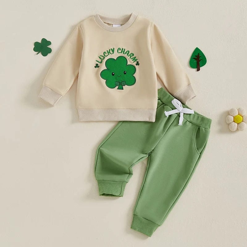 Little Lucky Baby Sweatshirt Set St. Patrick’s Day Outfit