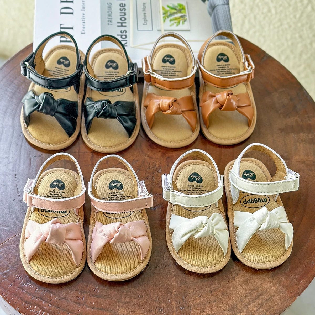 BowKnot Infant Sandals – Soft & Stylish