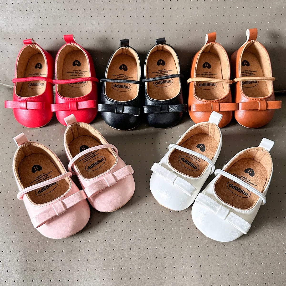 Tiny Steps Bow Baby Shoes
