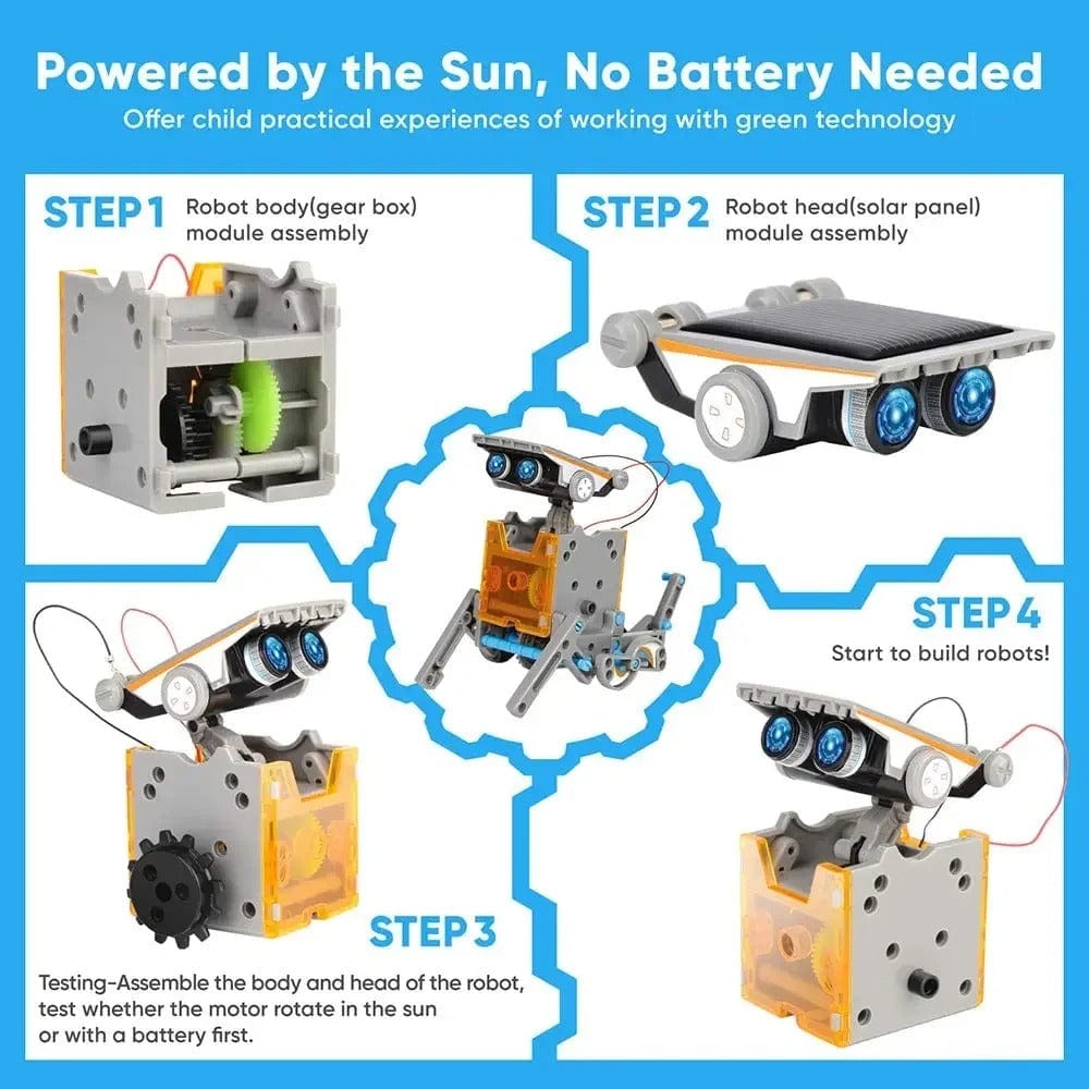 SunBot Explorer – 13-in-1 Solar STEM Robot Kit