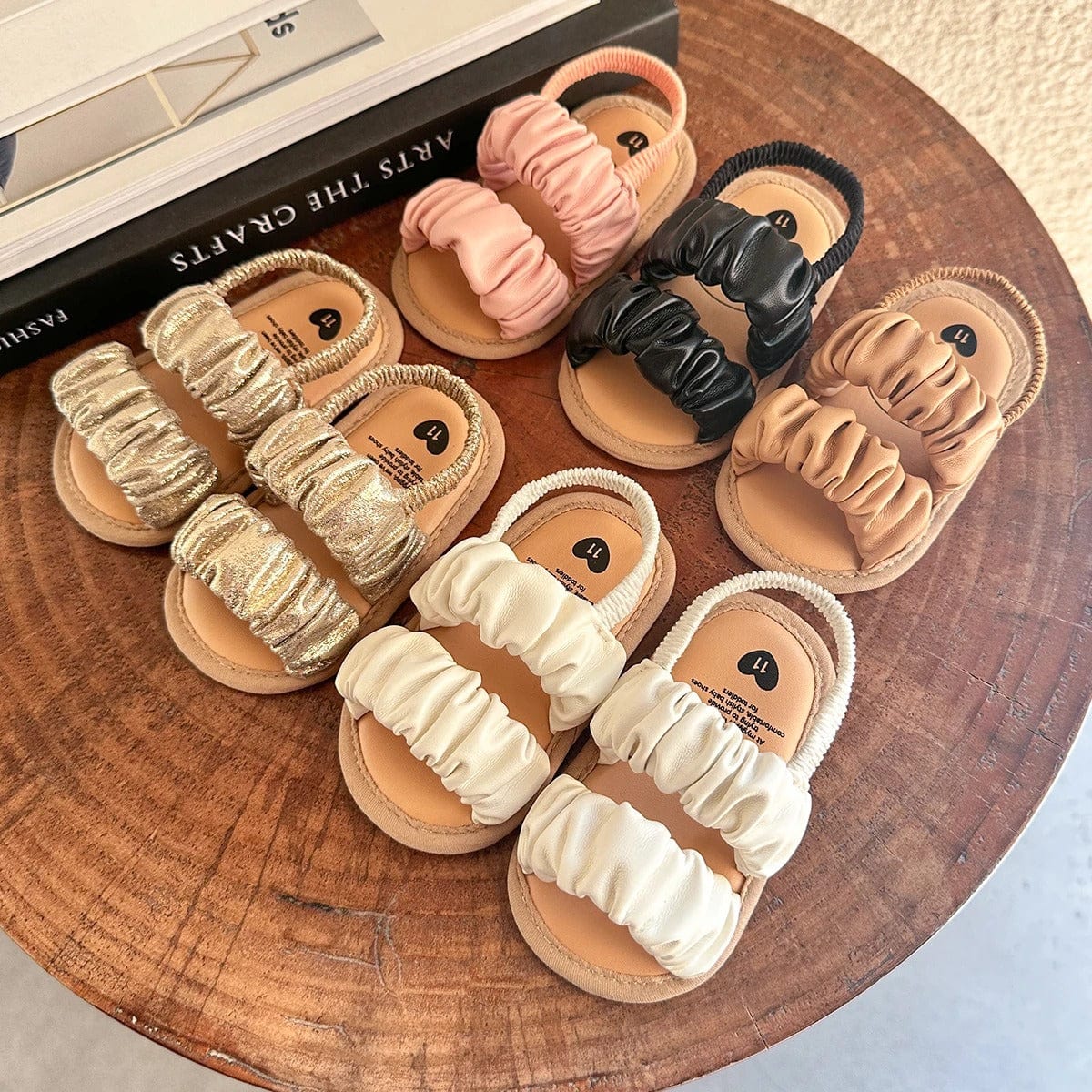 Ruffle Strap Baby Sandals – Soft & Stylish