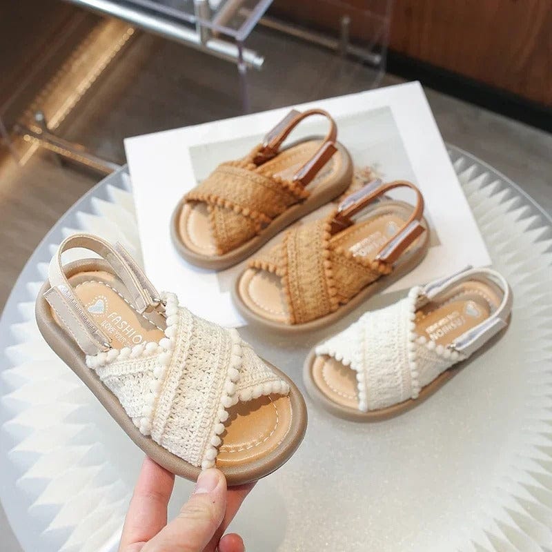 Boho Kids Summer Sandals - Anti-Slip Retro Style
