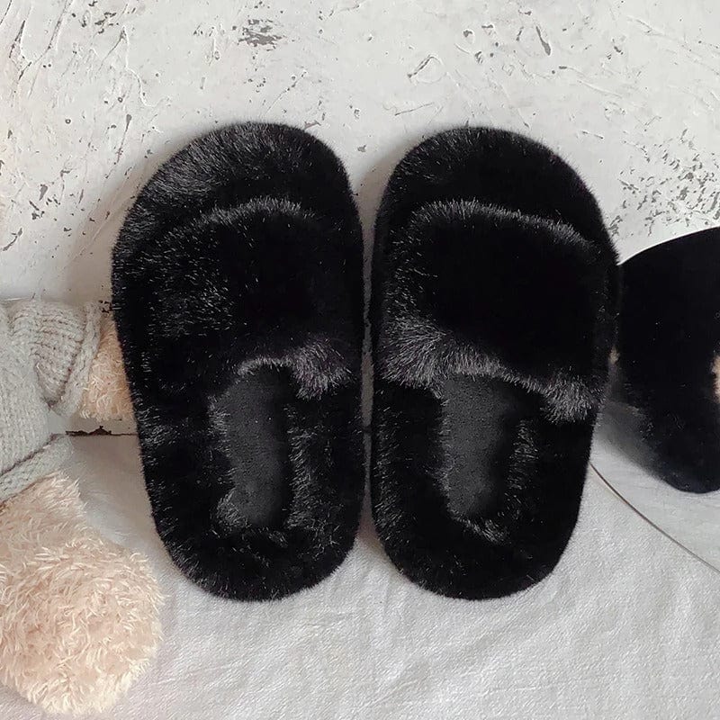 CozyCloud Kids Plush Slippers