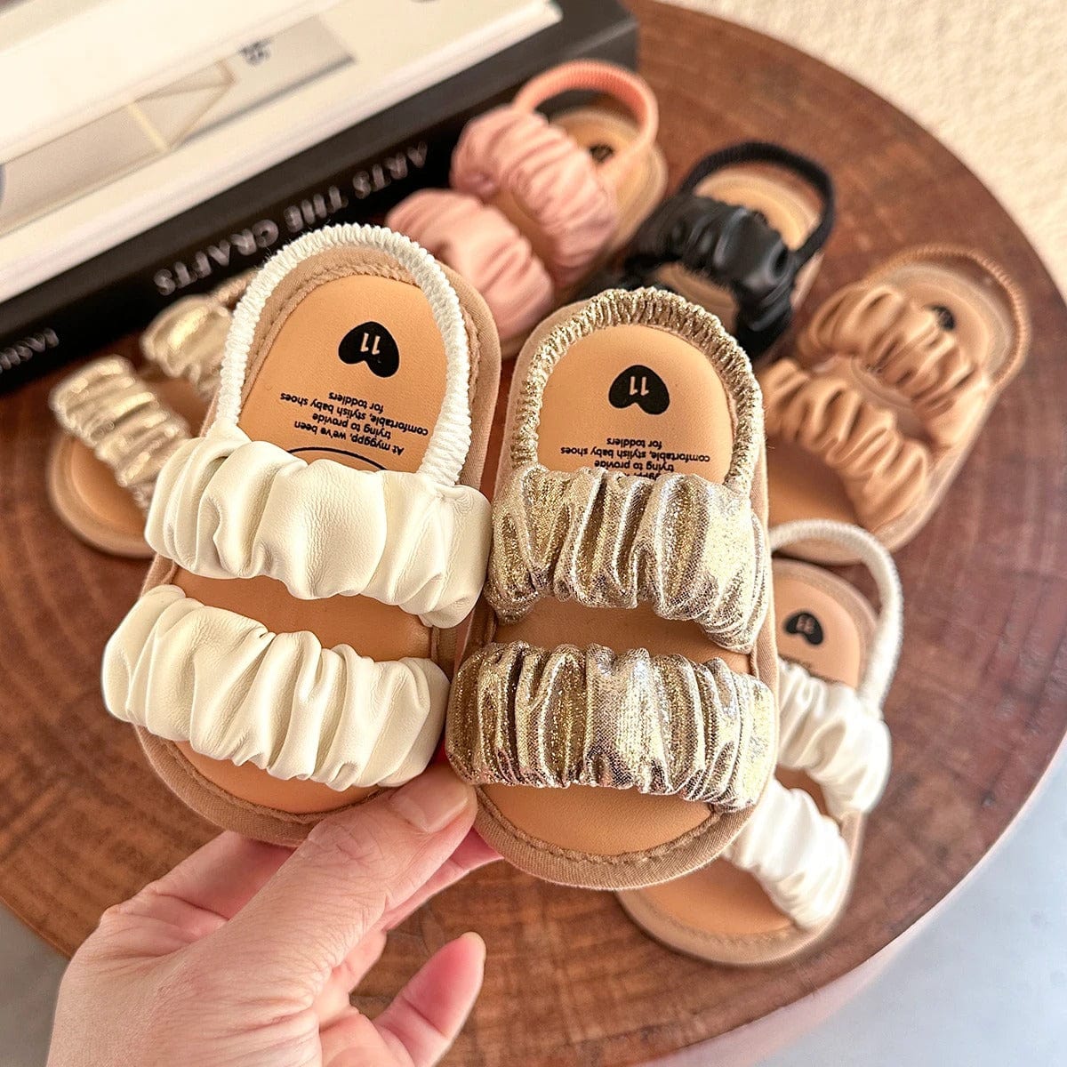 Ruffle Strap Baby Sandals – Soft & Stylish