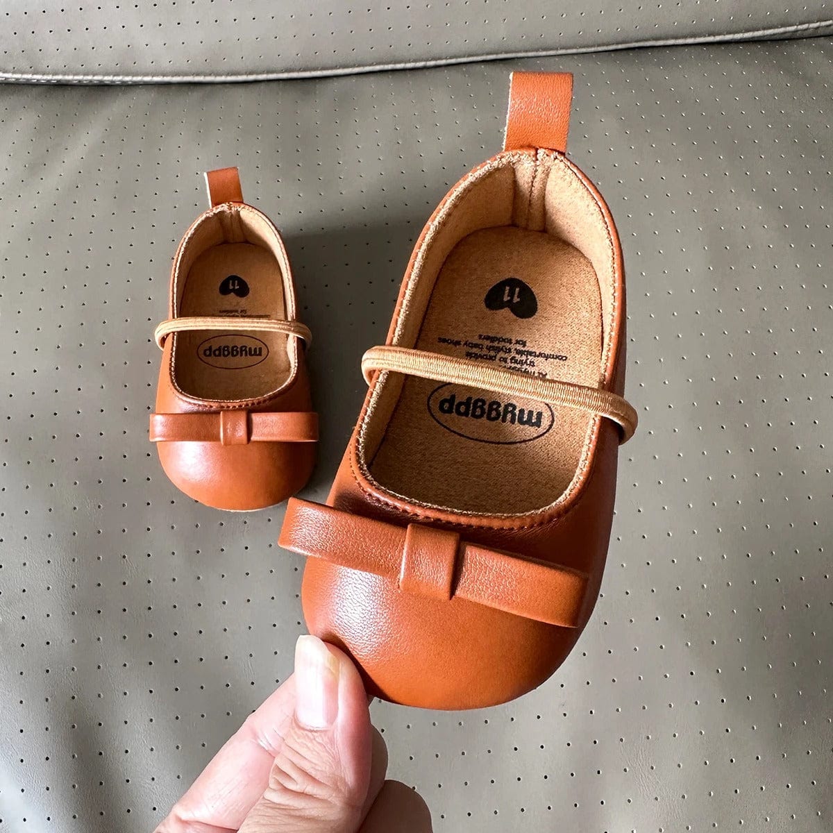 Tiny Steps Bow Baby Shoes