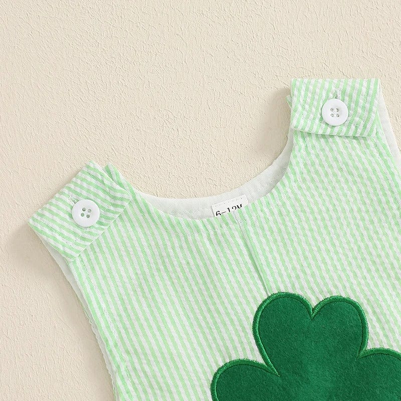 Little Lucky Shamrock St. Patrick's Day Baby Romper
