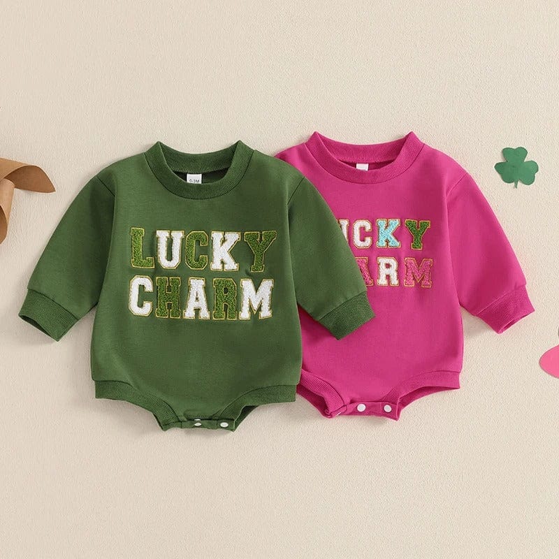 Lucky Charm St. Patrick's Day Baby Romper