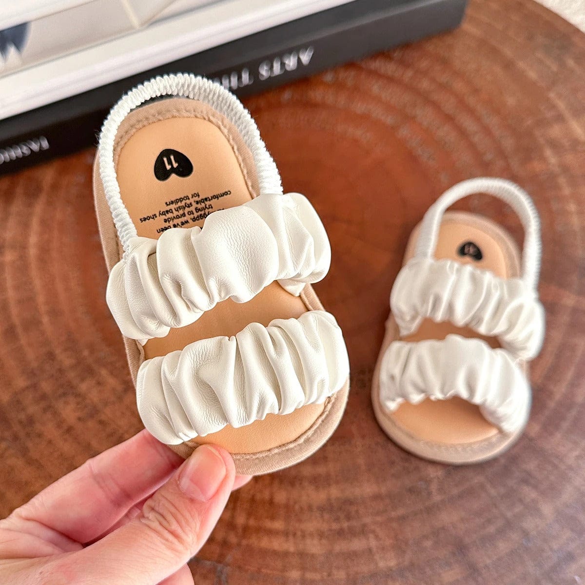 Ruffle Strap Baby Sandals – Soft & Stylish
