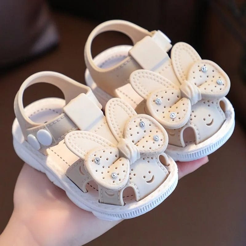 Sparkle Bow Baby Sandals – Soft & Stylish