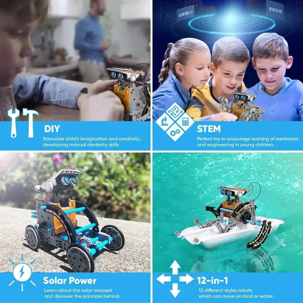 SunBot Explorer – 13-in-1 Solar STEM Robot Kit