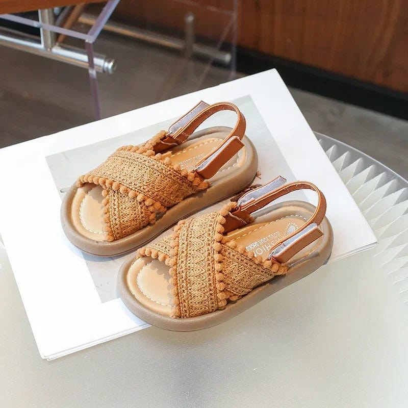 Boho Kids Summer Sandals - Anti-Slip Retro Style