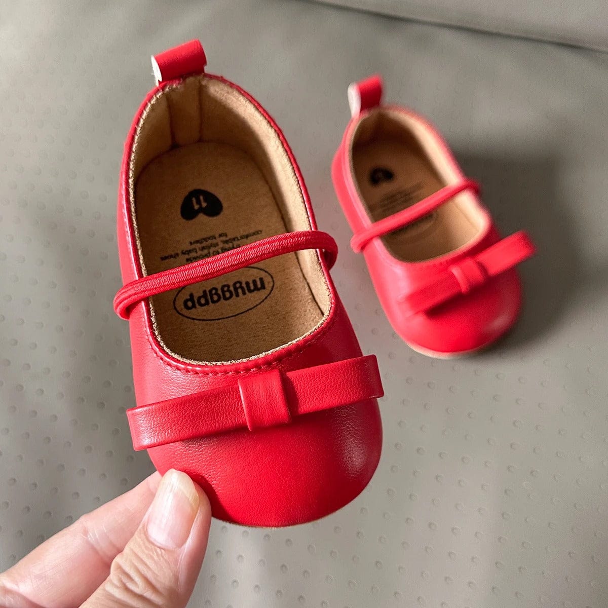 Tiny Steps Bow Baby Shoes