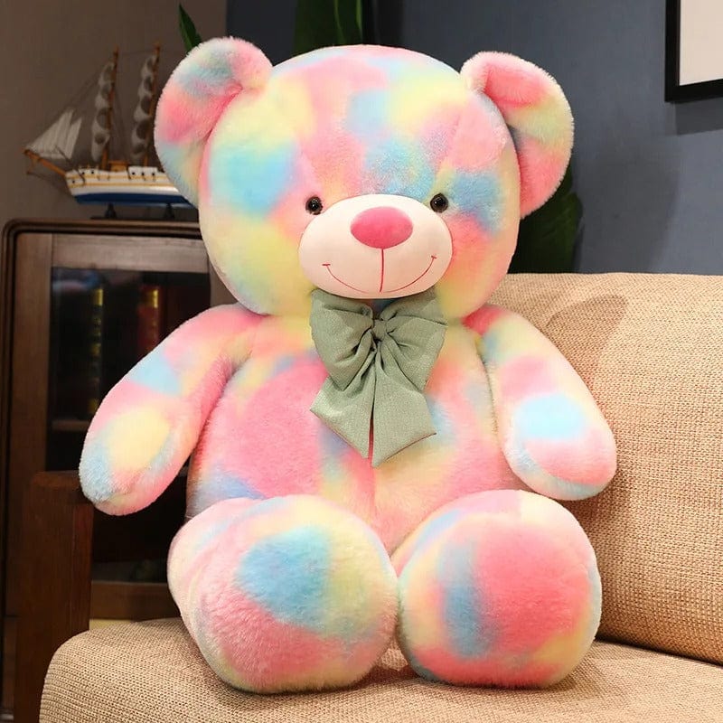 Giant Rainbow Stuffed Bear - Gift Edition