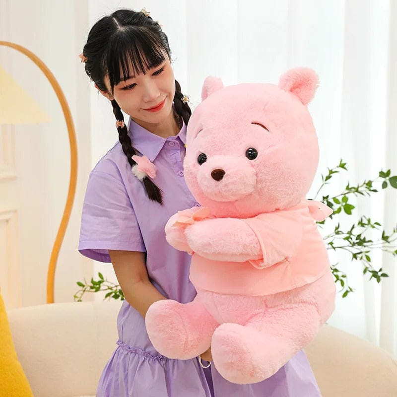 Pink Plush Hugging Bear Toy
