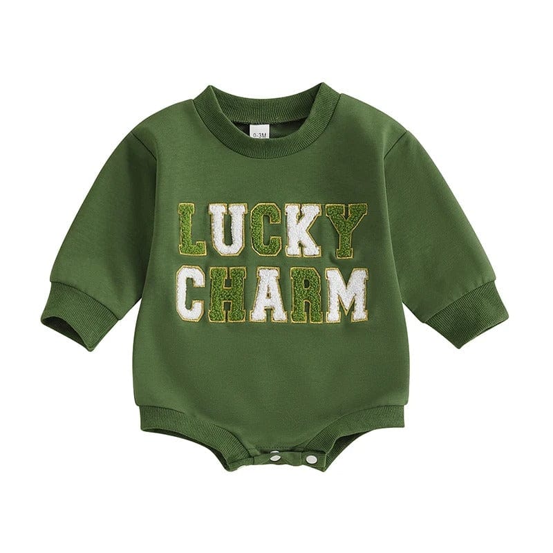 Lucky Charm St. Patrick's Day Baby Romper