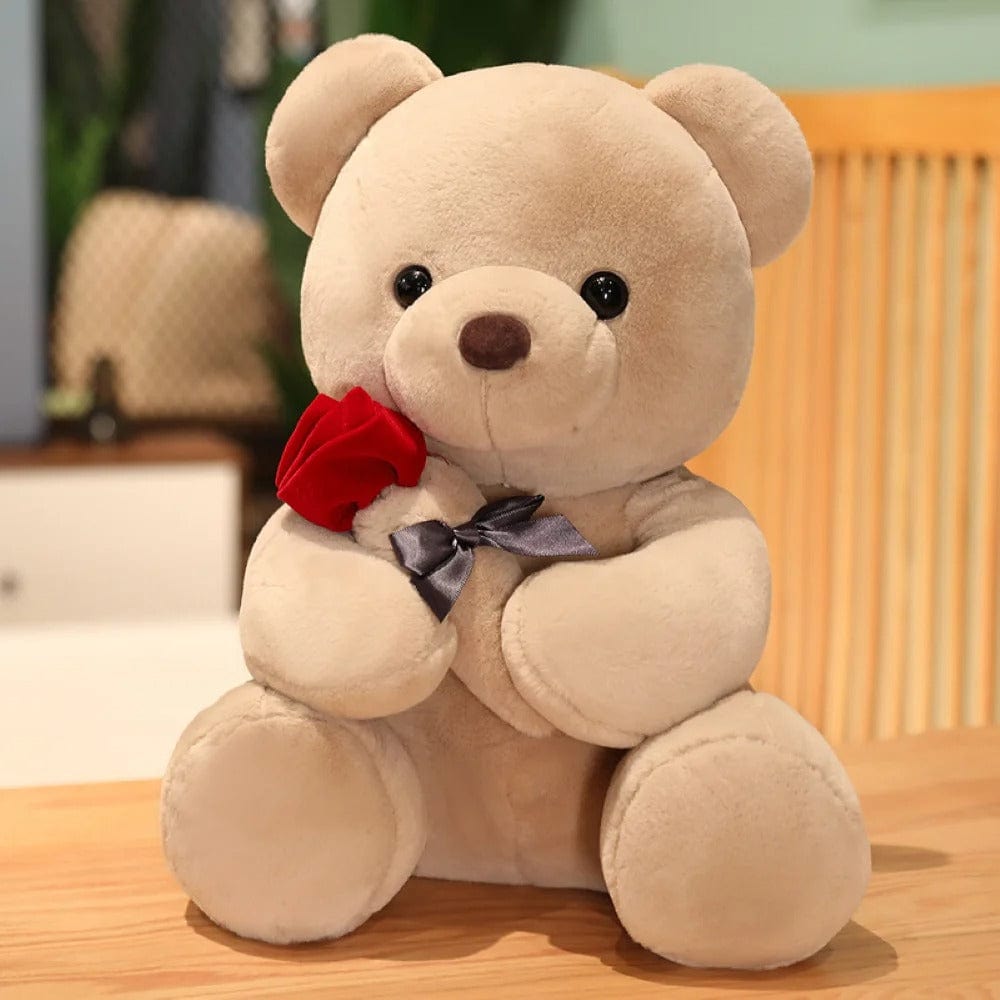 Rose Gift Stuffed Bear - Valentine's Edition