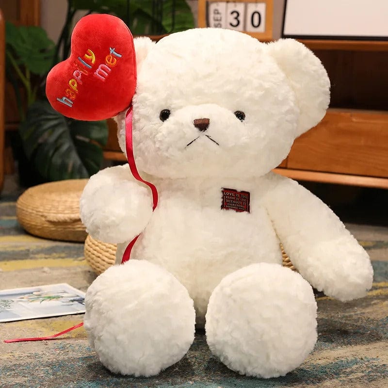 Balloon Hug Stuffed Bear - Romantic Gift