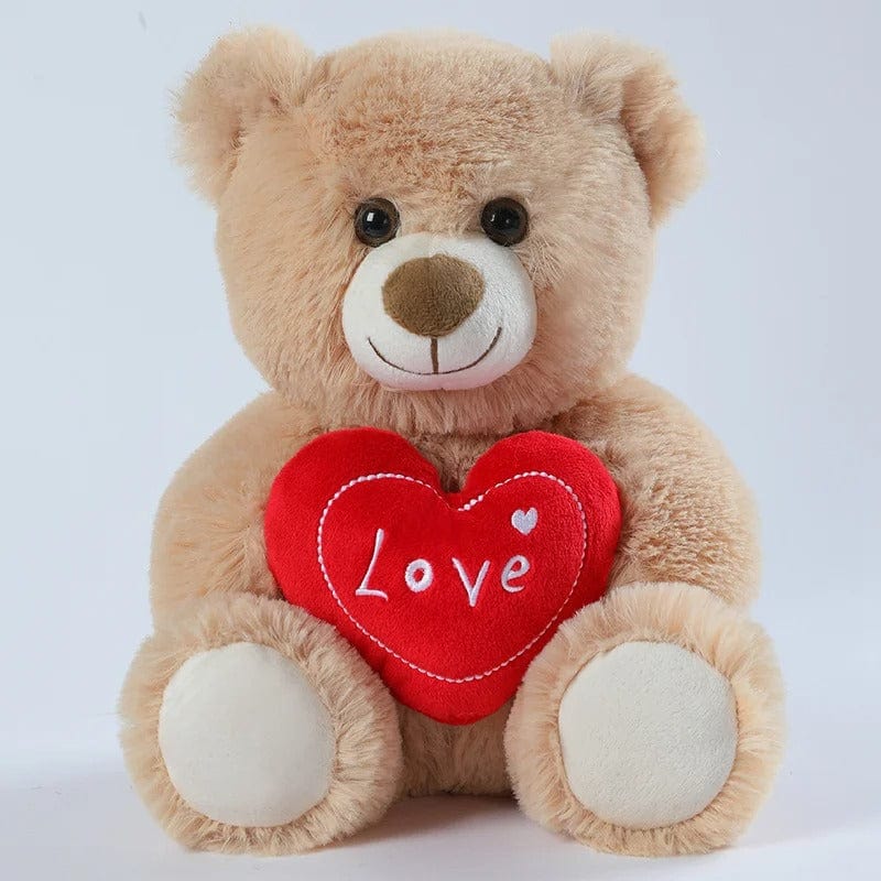 Heartfelt Love Stuffed Bear & Puppy