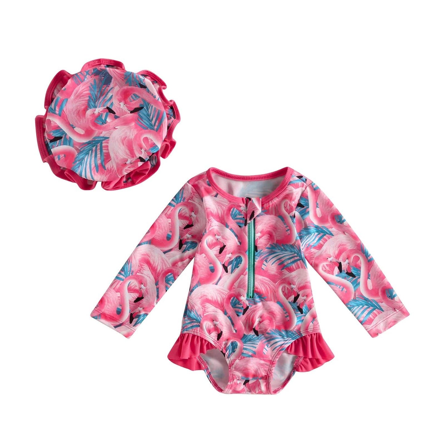 Baby Long Sleeve Rash Guard Swimsuit Set