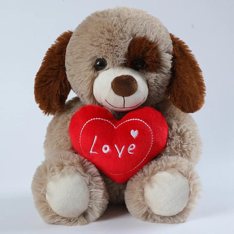 Heartfelt Love Stuffed Bear & Puppy