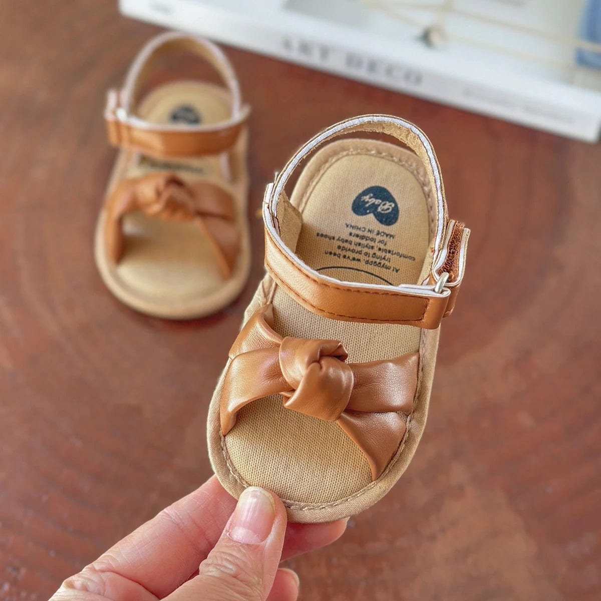 BowKnot Infant Sandals – Soft & Stylish