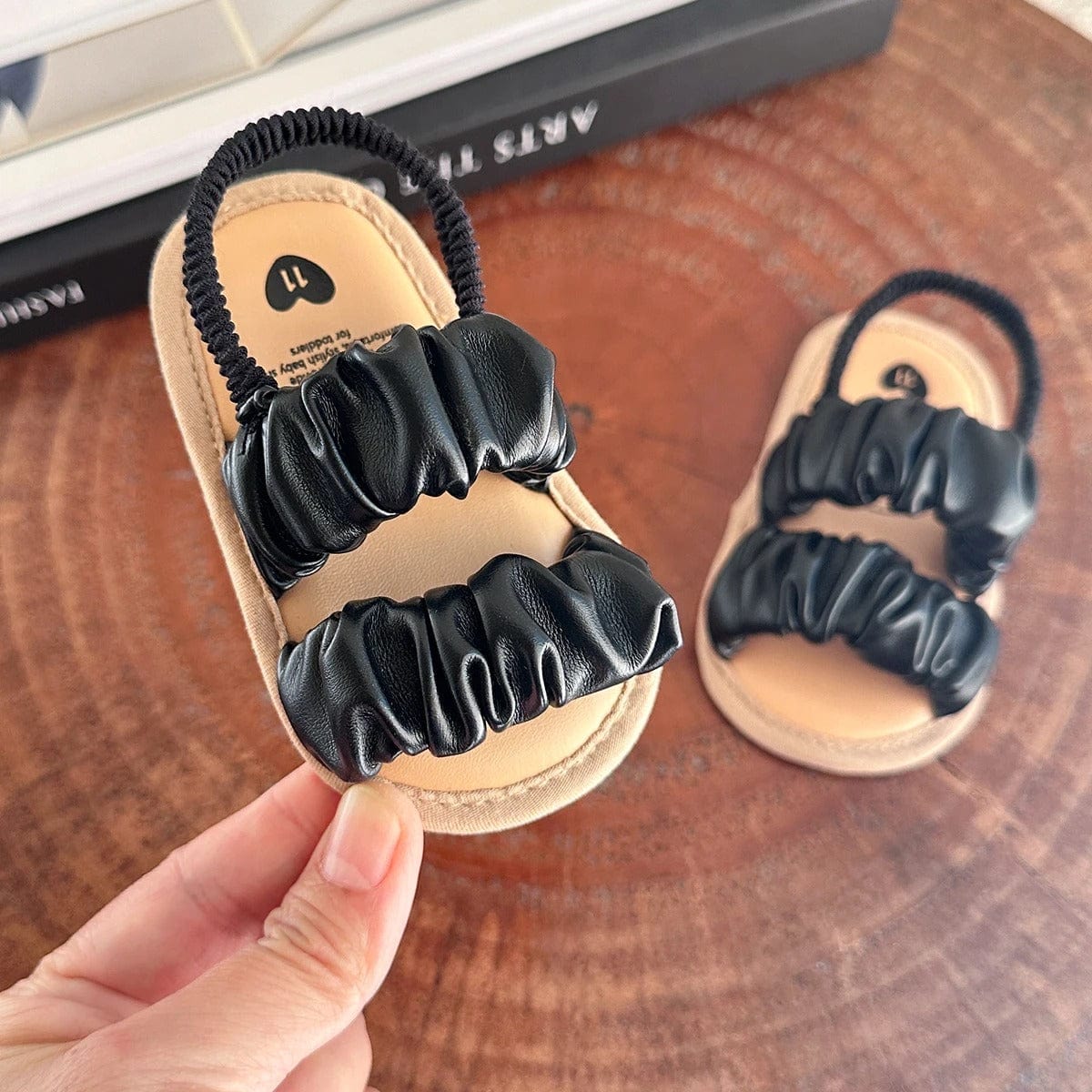 Ruffle Strap Baby Sandals – Soft & Stylish