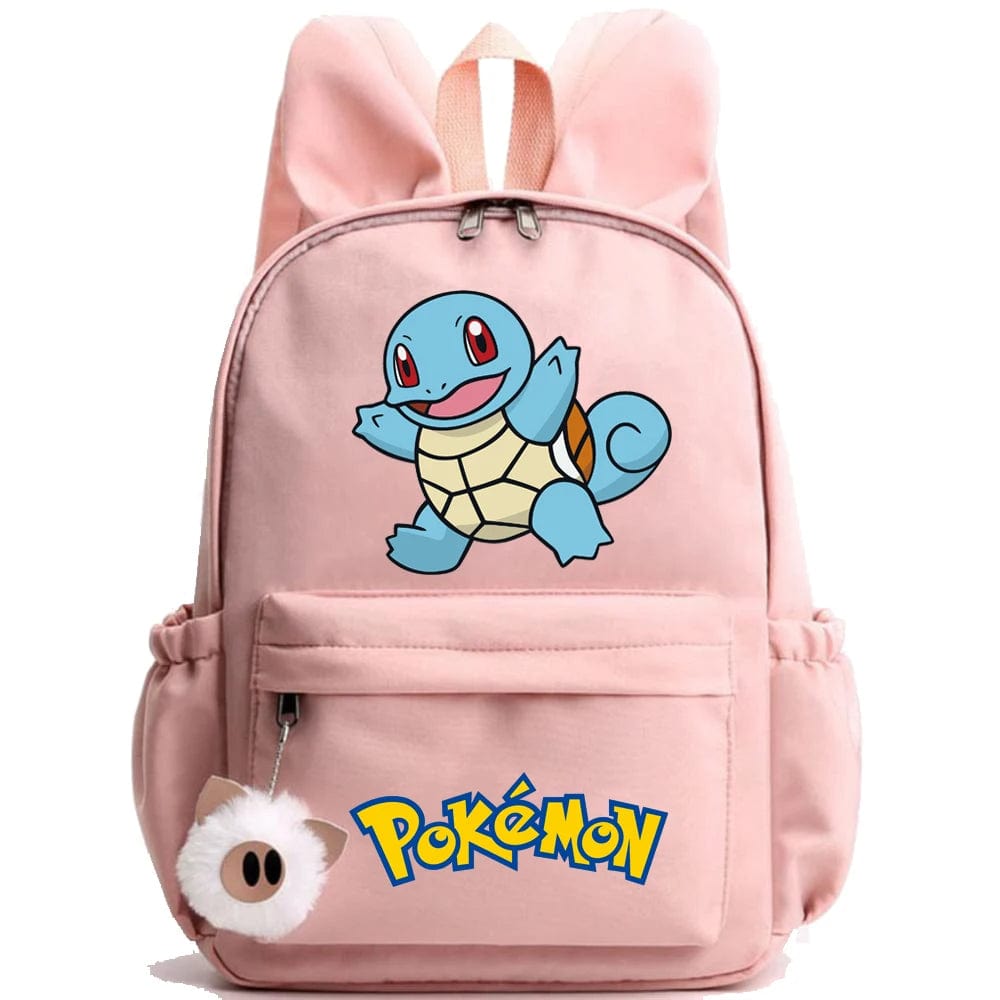 Pokemon Backpack With Fluffy Keychain