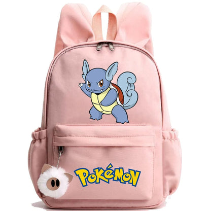 Pokemon Backpack With Fluffy Keychain