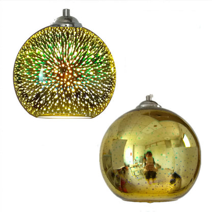 Vibrant 3D Firework Glass Pendant Light