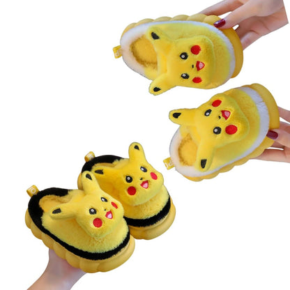 Pikachu Plush Winter Slippers