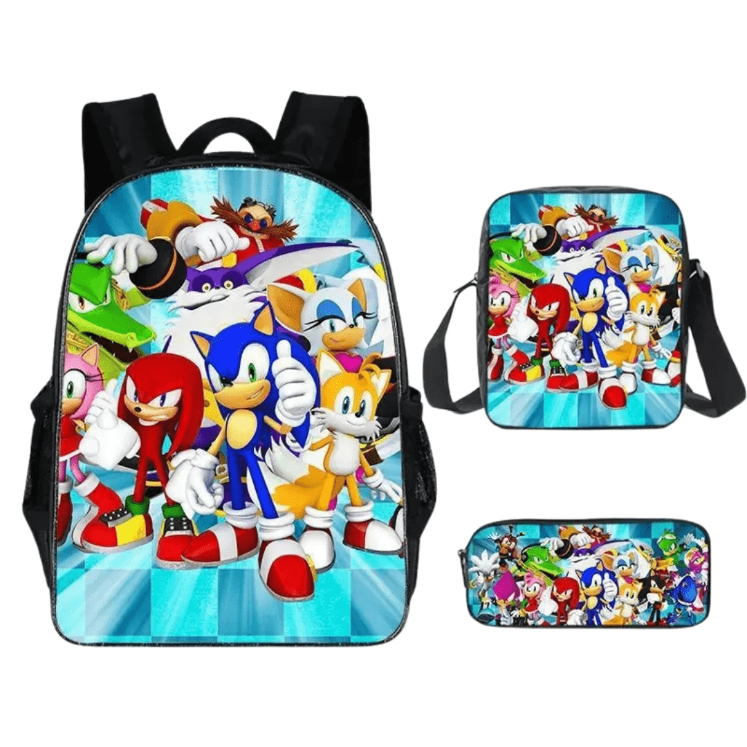 Sonic Backpack Three-Piece Set