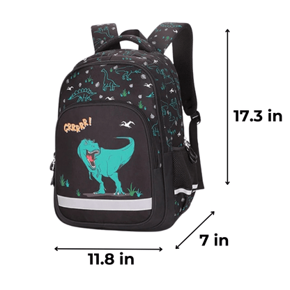 Dinosaur Backpack Cute "Grrr" with Drawings