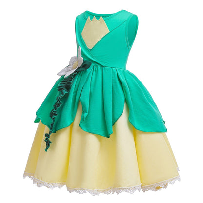 Princess Tiana Frog Dress for Girls