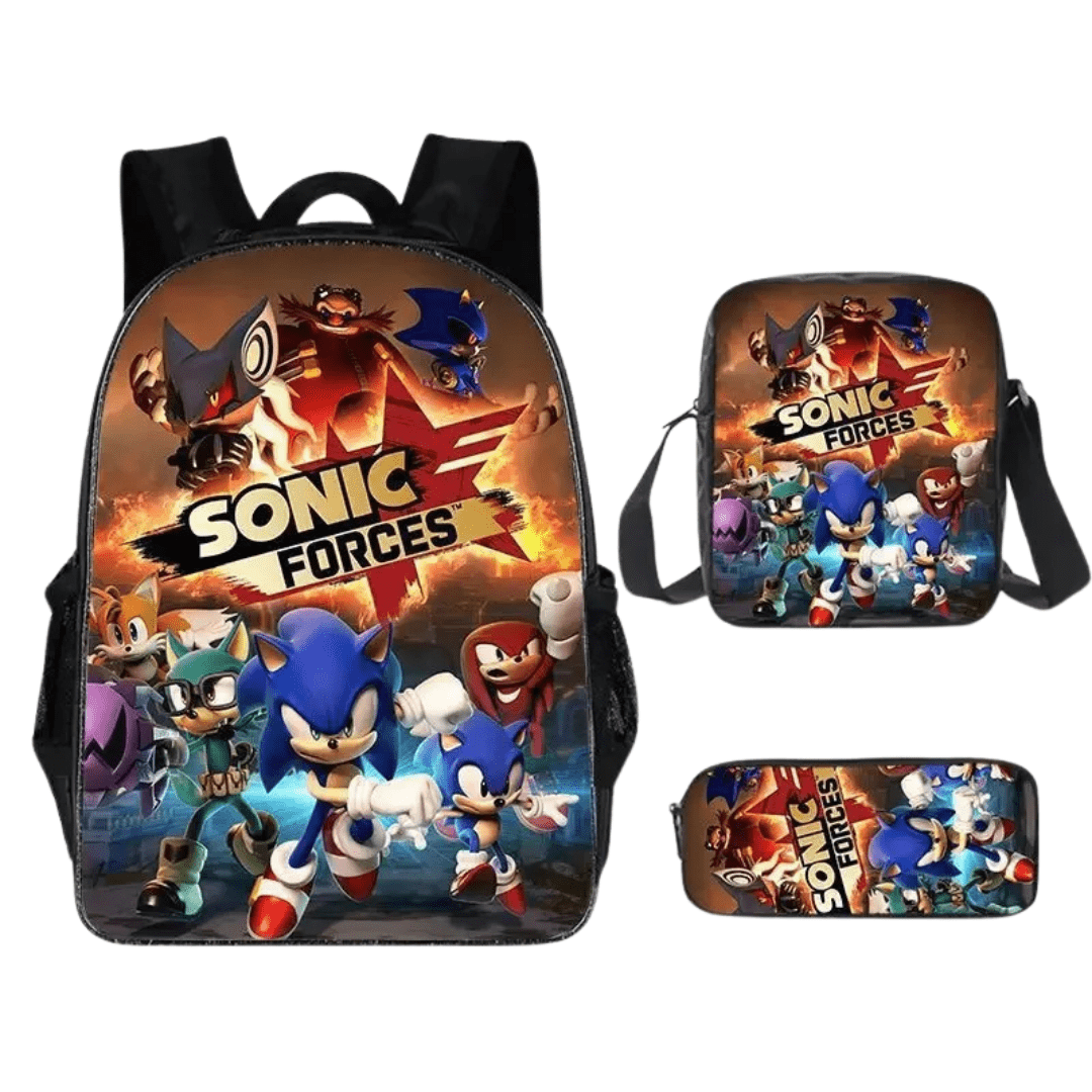 Sonic Backpack Three-Piece Set