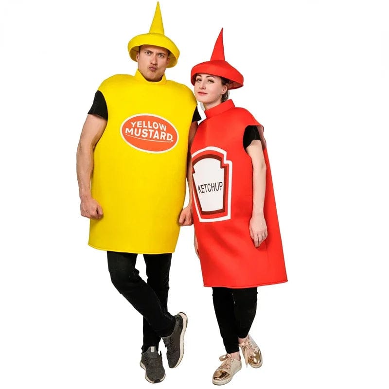 Couples Halloween Costumes Mustard and Ketchup Costume