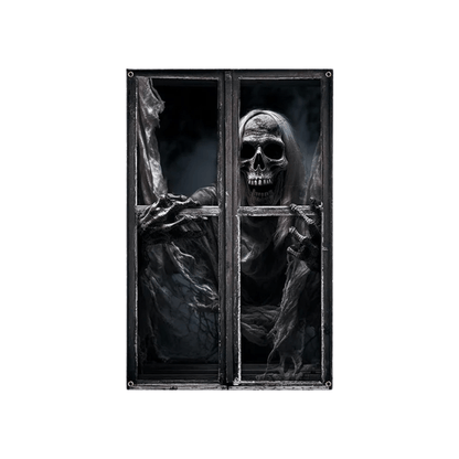 Halloween Decoration Scary Skeleton Window Cover