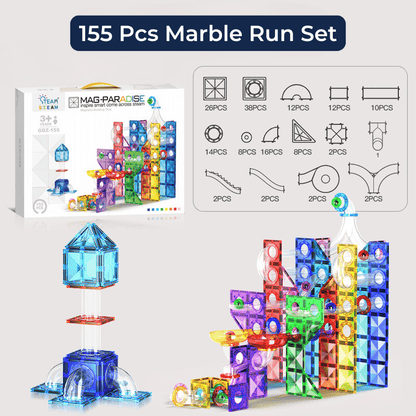 Magnetic Blocks Castle Building Set