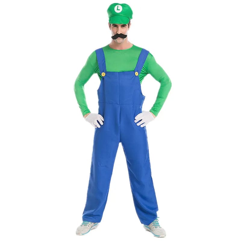 Couples Halloween Costumes Luigi Bros Plumber Costumes