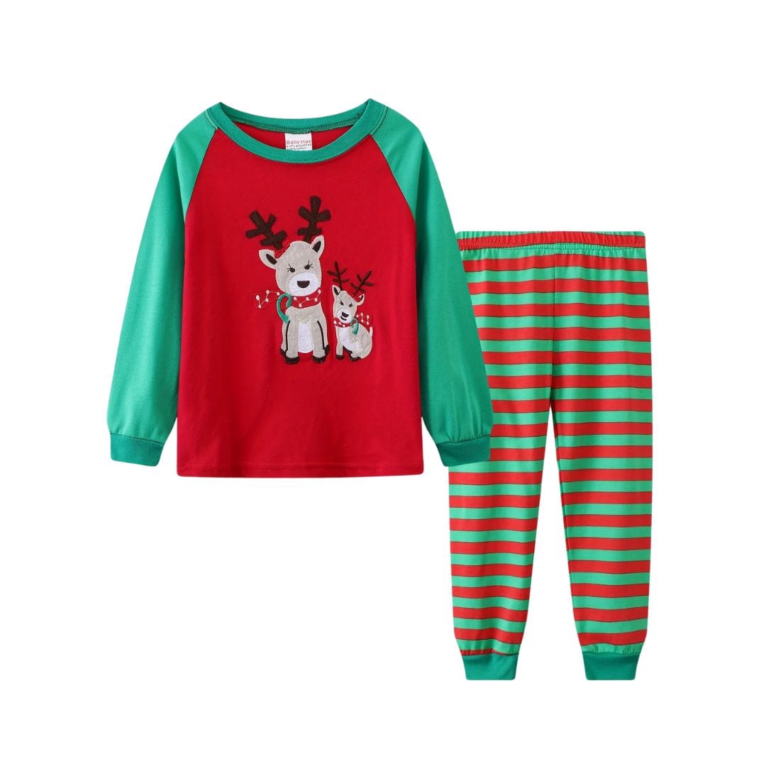 Santa Christmas Pajama Set for Kids