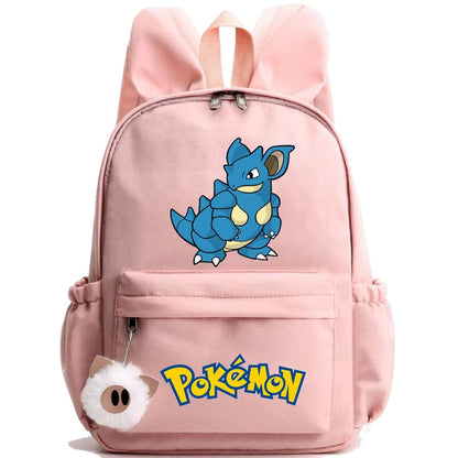 Pokemon Backpack With Fluffy Keychain