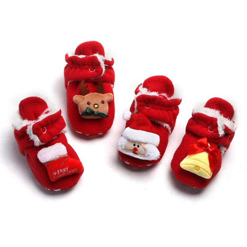 Snow Fun Baby Booties