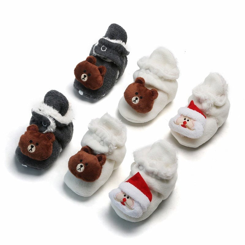 Snow Fun Baby Booties