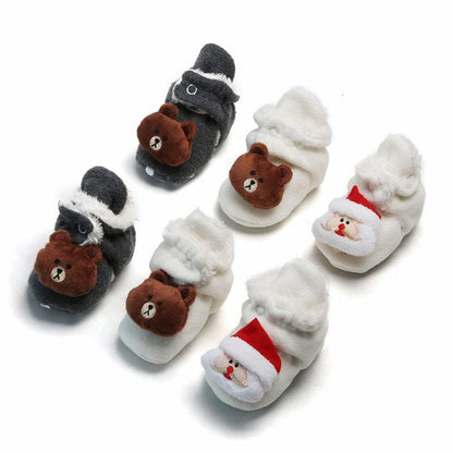 Snow Fun Baby Booties