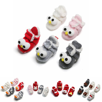 Snow Fun Baby Booties