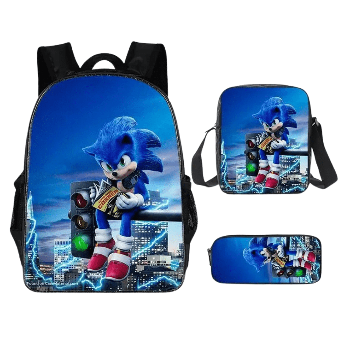 Sonic Backpack Three-Piece Set